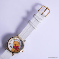 Vintage Dainty Winnie the Pooh Watch for Women with White Strap