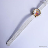 Vintage Dainty Winnie the Pooh Watch for Women with White Strap
