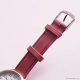 Vintage 25mm Silver-tone Timex Indiglo Ladies' Watch with Pink Strap