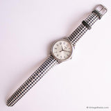 Tono d'argento vintage Timex Guarda con cinturino per motivi da seguogo