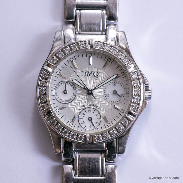 Vintage Silver-tone DMQ Watch for Women | Elegant Office Wear Watch