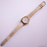 Vintage Gold-tone Timex Indiglo Ladies Watch with Mother-of-Pearl Dial