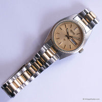 Vintage Two-tone Seiko Day Date Watch | Seiko Sporty Watch for Women