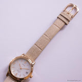 Vintage Gold-tone Timex Indiglo Ladies Watch with Mother-of-Pearl Dial