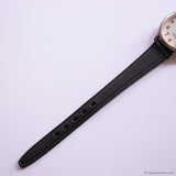 Vintage Gold-tone Timex Indiglo Date Watch for Ladies with Brown Strap