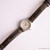 Vintage ▾ Timex Orologio indiglo di spedizione con cinturino in pelle marrone