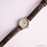 Vintage Timex Expedition Indiglo Watch with Brown Leather Strap