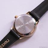 Vintage Gold-tone Timex Indiglo Date Watch for Ladies with Brown Strap