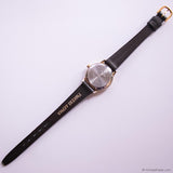 Vintage Gold-tone Timex Indiglo Date Watch for Ladies with Brown Strap