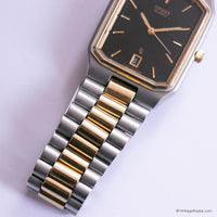 Vintage Citizen Tank Quartz Watch for Men 4710-S064746SMK