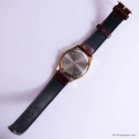 Classic Vintage Gold-tone Meister Anker Quartz Watch for Men