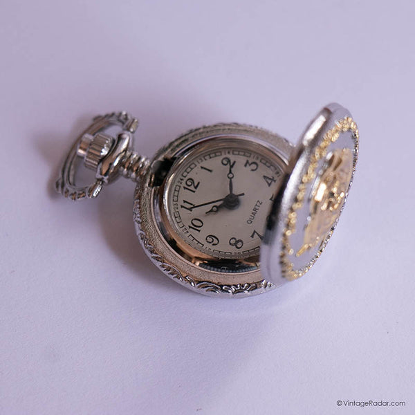 OROLOGIO DA TASCA Retrò Antico Grande Orologio Da Tasca Carpa Vintage - Foto 11