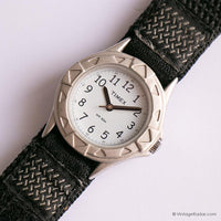 Pequeño tono plateado Timex Deportes reloj para ella | Antiguo Timex Relojes