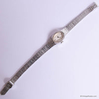 Vintage Silver-tone Caravelle Watch for Ladies | 1970s Cocktail Dress Watch