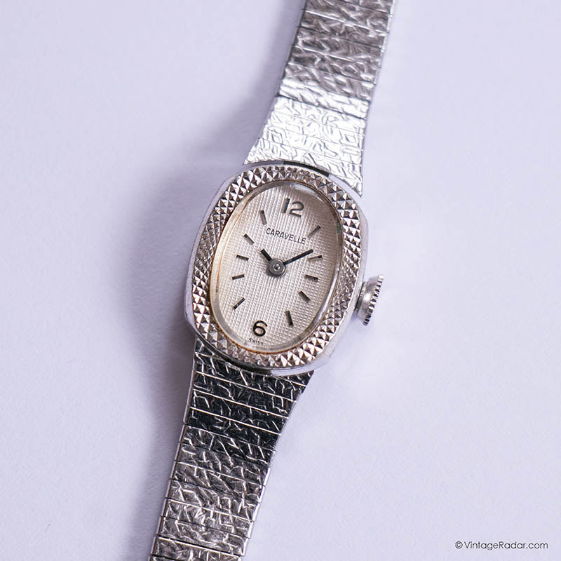 Vintage Silver-tone Caravelle Ladies Watch | 70s Cocktail Dress Watch Vintage Radar Vintage Silver-tone Caravelle Ladies Watch | 70s Cocktail Dress Watch Vintage Radar