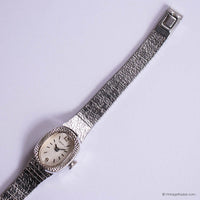 Vintage Silver-tone Caravelle Watch for Ladies | 1970s Cocktail Dress Watch