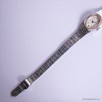 Vintage Silver-tone Caravelle Watch for Ladies | 1970s Cocktail Dress Watch