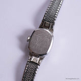 Vintage Silver-tone Caravelle Watch for Ladies | 1970s Cocktail Dress Watch