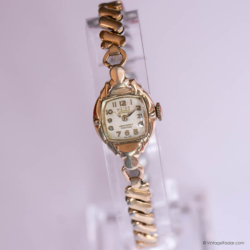 Swiss Made 17 Jewels Incabloc Ladies Watch Ladies Technos 9ct Gold