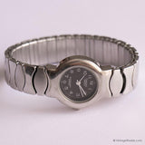 Carriage vintage Indiglo Watch per lei | Orologio tono d'argento nera