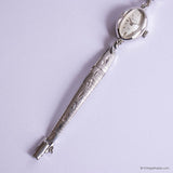 Vintage 1960s Silver-tone Bulova Cocktail Watch for Ladies 10K Gold Plated