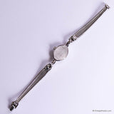 Vintage 1960s Silver-tone Bulova Cocktail Watch for Ladies 10K Gold Plated