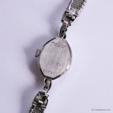 Vintage 1960s Silver-tone Bulova Cocktail Watch for Ladies 10K Gold Plated