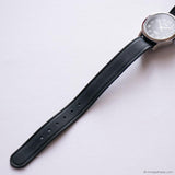 Vintage Analog Black-Dial Timex Watch for Women Small Wrist Sizes