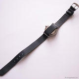 Vintage Analog Black-Dial Timex Watch for Women Small Wrist Sizes