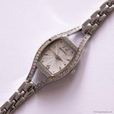 Vintage Silver-tone Sekonda Ladies' Dress Watch with White Gemtones