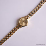 Chariot en or montre avec bracelet bicolore vintage