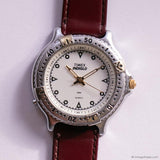 Vintage 35mm Timex Indiglo Quartz Watch | Silver-tone Unisex Watch