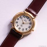 Vintage Gold-tone Timex Indiglo Quartz Watch Unisex Large Numerals