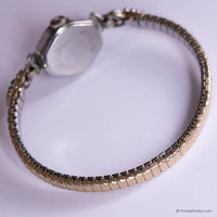 Rare Vintage Silver-tone Gruen 17 Jewels Dress Watch for Ladies
