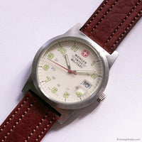 Vintage Wenger Swiss Military Watch for Men | Swiss Made Quartz Watch