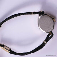 Vintage 1950s Gold-tone Line & Line Watch for Ladies 10k Rolled Gold Bezel