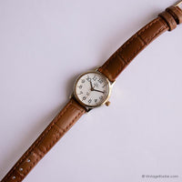 Antiguo Timex Cuarzo indiglo reloj para ella | Tono dorado Timex Vestido reloj