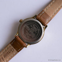 Ancien Timex Quartz indiglo montre Pour elle | Ton d'or Timex Robe montre