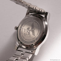 Vintage Boy London Watch for Men | Silver-tone Japan Quartz Watch