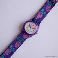 Vintage Purple Timex Uhr für Mädchen | Klein Timex Sportswatch