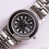 Vintage Boy London Men's Date Watch with Black Bezel & Black Dial