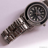 Vintage Boy London Men's Date Watch with Black Bezel & Black Dial