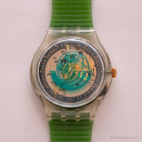 1992 Swatch Automatic Sak102 Zeit zum Umzug! Uhr mit Originalbox