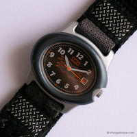 Vintage Schwarz Timex Indiglo Sport Uhr für sie mit Klettverschluss
