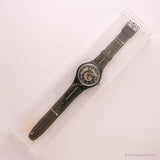 1993 Swatch Watch di cerchi neri SAB102 automatici | anni 90 Swatch Orologio