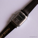 Acto rectangular por Timex reloj para mujeres | Tono plateado vintage reloj