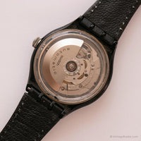 1993 Swatch ساعة دوائر سوداء أوتوماتيكية SAB102 | التسعينيات Swatch يشاهد