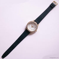 Vintage Gruen Quartz Watch with White Stones | 38mm Unisex Watch