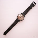 1993 Swatch Automatic SAB102 BLACK CIRCLES Watch | 90s Swatch Watch