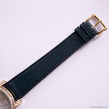 Vintage Gruen Quartz Watch with White Stones | 38mm Unisex Watch